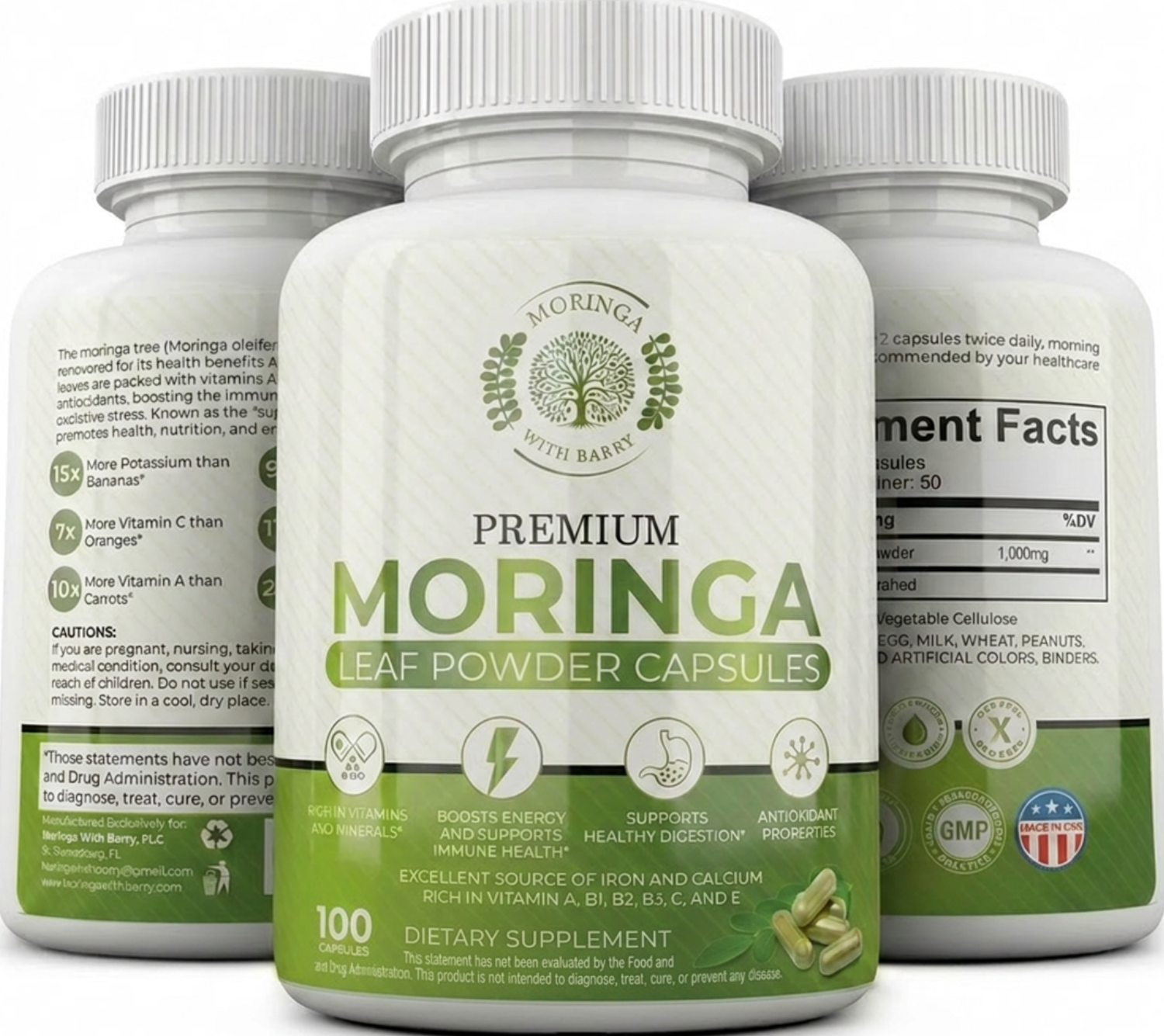 Moringa Leaf Powder Capsules - Image 8