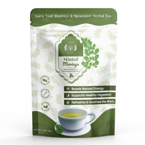 Minted Moringa Herbal Tea – Caffeine Free Superfood Blend for Refreshing Daily Wellness - Image 3