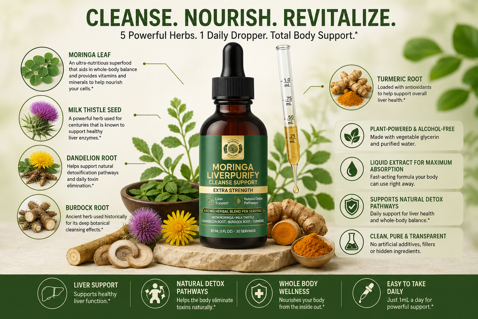 Moringa LiverPurify Cleanse Support