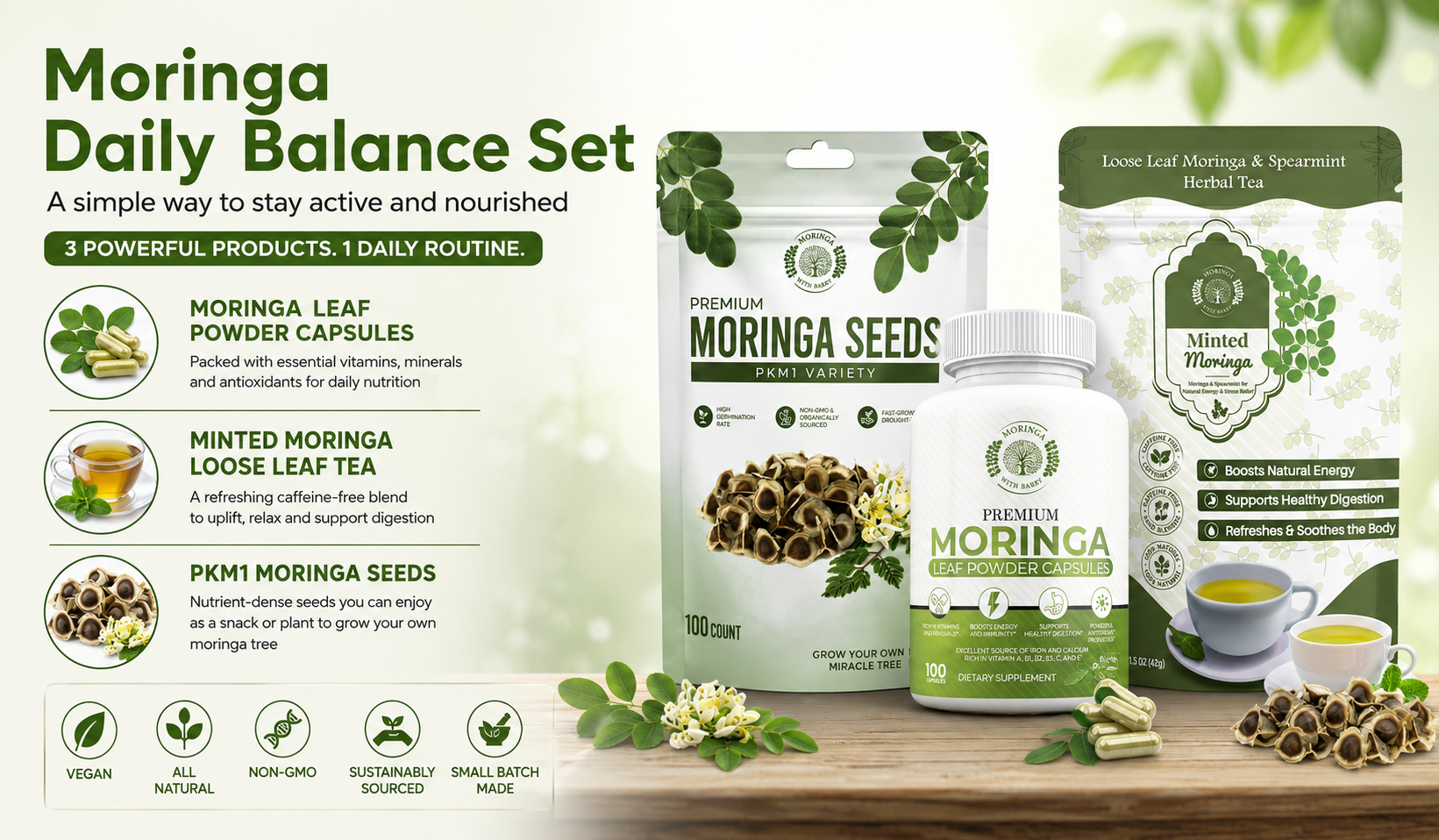 Moringa Daily Balance Set