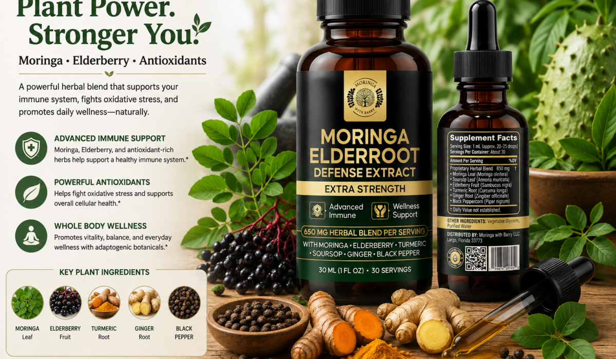 Moringa Elderberry and Antioxidants Support